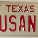 Vanity SUSAN D license plate 1984 Sue Susanna Susannah Suzanne Suzie Suzy Suzi
