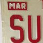 Vanity SUSAN D license plate 1984 Sue Susanna Susannah Suzanne Suzie Suzy Suzi