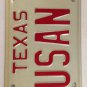 Vanity SUSAN D license plate 1984 Sue Susanna Susannah Suzanne Suzie Suzy Suzi