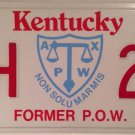HANDICAP FORMER POW Prisoner Of War license plate Ex EPW Missing Action PW MIA