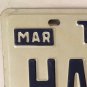 Vanity HANNA HANNAH 2 license plate Anna Ann Hanny Hannie Hana Hanah Honna 1982