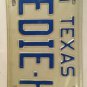 Vanity EDIE EDITH H license plate 1979 Eddie Eda Edi Edy Ede Eddy Edwards Edwina