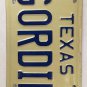Vanity GORDON GORDIN GORDIE license plate 1975 Gorden Gordan Gordy Gorton