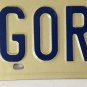 Vanity GORDON GORDIN GORDIE license plate 1975 Gorden Gordan Gordy Gorton