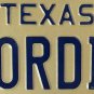Vanity GORDON GORDIN GORDIE license plate 1975 Gorden Gordan Gordy Gorton