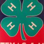 TEXAS 4-H license plate Make Best Better Clover Learn Doing Head Heart USDA 4H