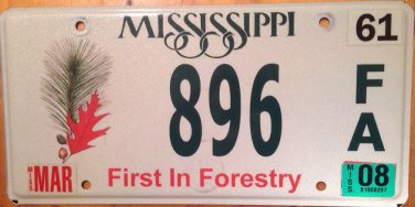 NATIONAL FOREST NATURE license plate Gulf Island Park Wildlife Refuge hike trail