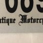 HISTORIC MOTORCYCLE license plate Royal Enfield Norton Ducati Suzuki BMW Honda