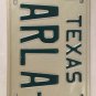 TX vanity KARLA L license plate 1980 Karl Carla Karleen Karley Karlee
