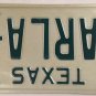TX vanity KARLA L license plate 1980 Karl Carla Karleen Karley Karlee