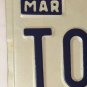 Vanity TONYA 7 license plate Antonia Tatiana Toni Antonina Tanya Tonyah Tonnya