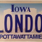 Vanity FOR LONDON license plate England UK United Kingdom Big Ben Thames British