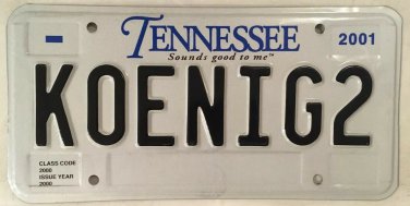 TN vanity KOENIG KING license plate German Beer Konig Space Moon Ferrari F50