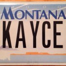 Vanity KAYCE license plate Kacie Casey Kace Kaycee Kacey Kayci Kaycie Kasey Kac