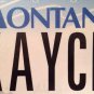 Vanity KAYCE license plate Kacie Casey Kace Kaycee Kacey Kayci Kaycie Kasey Kac