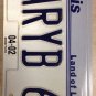 Vanity MARY B 63 license plate 1963 Maria Marilyn Mariana Marie Marya Maryann