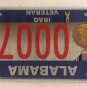 IRAQ WAR Veteran LOW 2 DIGIT #75 license plate Iraqi Desert Storm vet Medal Gulf