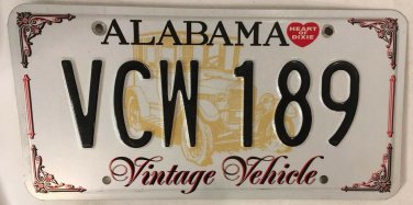 ANTIQUE license plate VINTAGE Classic Car Ford Chevy GM Auto Buick Dodge Lincoln