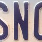 MT vanity SNOW DEMON license plate Devil Ski Snowboard Mountain Weather Yeti Bad