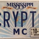 MOTORCYCLE vanity CRYPTIC license plate Mysterious Hidden Code Camouflage Weird