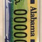 Alabama HANDICAP MOTORCYCLE 00000 PROTOTYPE license plate sample repeating 0