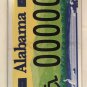 Alabama HANDICAP MOTORCYCLE 00000 PROTOTYPE license plate sample repeating 0