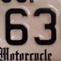 HISTORIC MOTORCYCLE license plate Royal Enfield Norton Ducati Classic BMW 1630