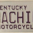MOTORCYCLE vanity BACHIR BACK HER license plate Biker Biking Harley BMW Triumph