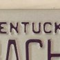 MOTORCYCLE vanity BACHIR BACK HER license plate Biker Biking Harley BMW Triumph