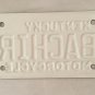 MOTORCYCLE vanity BACHIR BACK HER license plate Biker Biking Harley BMW Triumph