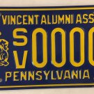 ST SAINT VINCENT COLLEGE BEARCATS ALUMNI license plate Latrobe Benedictine monk