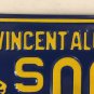 ST SAINT VINCENT COLLEGE BEARCATS ALUMNI license plate Latrobe Benedictine monk