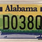 Alabama HANDICAP MOTORCYCLE D08Q PROTOTYPE license plate sample D 08 Q