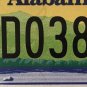 Alabama HANDICAP MOTORCYCLE D08Q PROTOTYPE license plate sample D 08 Q
