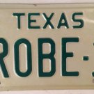 Vanity ROBE ROBERT license plate Robbie Bobby Rob Bert Bertie Bobbie Roberto Bob