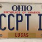 Vanity ACCEPT IT license plate Truth Divorce Age Old job Denial loss LUCAS