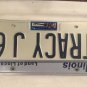 IL vanity TRACY J license plate Tracey Traci Tracie Tracee Trace Trasey Treacy