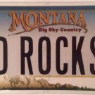 MT vanity D ROCKS license plate Rock & Roll Music Dad David Dog Dance Dress Park