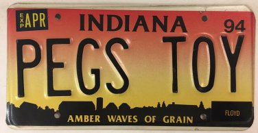 Vanity PEG PEGGY TOY license plate  Elizabeth Margaret Margy Pegasus Pegg Marg