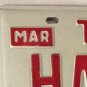 Vanity HANK HENRY license plate Hank 1984 Harry Harold Henrik Henryk Henri Henk