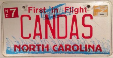 Vanity CANDACE license plate Candy Kandace Dacey Candice Candra Candis Kandice