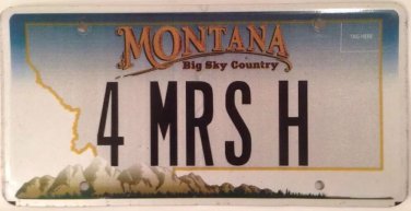 Vanity FOR MISS H license plate Helen Hailey Hanah Heidi Hilary Hollie Heather