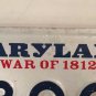 Maryland 1812 license plate QUADRUPLE 0 Zero 0000 repeating number Triple 000 BE