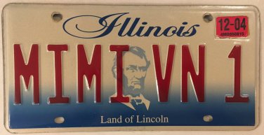 IL vanity MIMI VAN license plate Michele Miriam Noemi Maria Marylin  Grandmother
