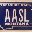 Montana vanity AASLT ASSAULT license plate Attack Rifle Hit Strike Violence Kick