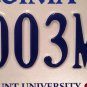 MARYMOUNT UNIVERSITY SAINTS Low Number license plate RSHM Arlington school Rome
