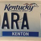 Kentucky vanity DARA W license plate Darah Darra Darice Daira