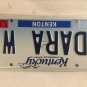 Kentucky vanity DARA W license plate Darah Darra Darice Daira