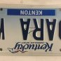 Kentucky vanity DARA W license plate Darah Darra Darice Daira