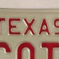 TX vanity SCOT SCOTT J license plate 1984 Scottish Scottie Scotty Scotto